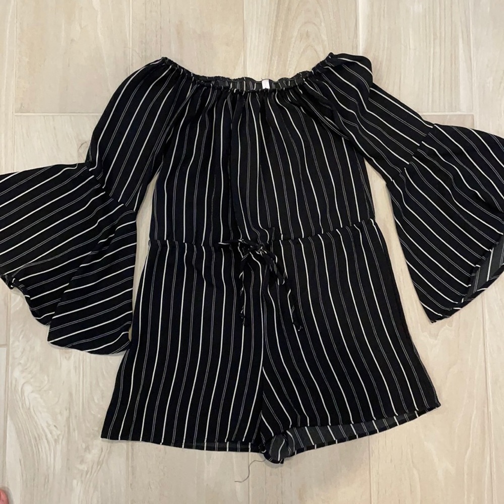 Ooh La Luxe Off the Shoulder Romper